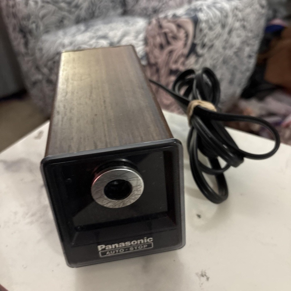 Vintage Panasonic Electric Pencil Sharpener KP-77N Auto-Stop. Works.